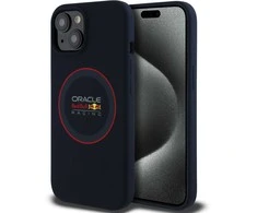 Red Bull Raudona Bull Raudona Bull silikoninis Raudona Ring MagSafe Apple iPhone 14 dėklas telefonui mėlynos spalvos