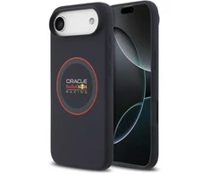 Red Bull Raudona Bull Raudona Bull Silicone Raudona Ring MagSafe dėklas skirtas Apple iPhone Air mėlynos spalvos