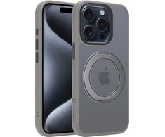 Dėklas Tactical MagForce Hyperstand Cover for Apple iPhone 15 Pro Light Pilkas