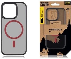 Tactical MagForce Hyperstealth 2.0 dėklas telefonui Apple iPhone 16 Pro juodos ir raudonos spalvos