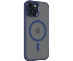 Dėklas Tactical MagForce Hyperstealth 3.0 dangtelis Apple iPhone 15 tamsiai mėlynas