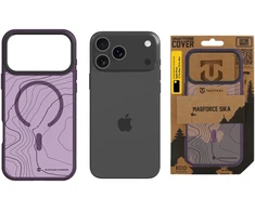Dėklas Tactical MagForce Hyperstealth Sika užvalkalas Apple iPhone 17 Pro Max/18 Pro Max bordo dūmų