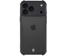 Tactical Quantum Stealth dėklas skirtas Apple iPhone 17 Pro Max skaidrus/juodos spalvos