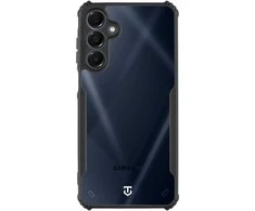 Tactical Quantum Stealth dėklas Samsung Galaxy A16 5G skaidrus ir juodos spalvos