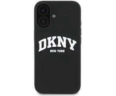 DKNY DKHMP16SSNYACH Apple iPhone 16 6.1" dėklas telefonui juodos spalvos Silikoninis Printed Logo MagSafe