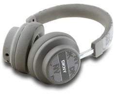 DKNY ausinės Bluetooth DKBHM2PCSHLE pilkos spalvos Checkered Pattern