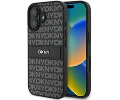DKNY DKHCP16SPRTHSLK Apple iPhone 16 6.1" dėklas telefonui juodos spalvos Texture Pattern Tonal Stripe