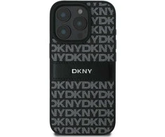 DKNY DKHCP16XPRTHSLK Apple iPhone 16 Pro Max 6.9" dėklas telefonui juodos spalvos Texture Pattern Tonal Stripe