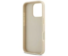 DKNY PU Leather Repeat Pattern Tonal Stripe Apple iPhone 16 Pro Max dėklas telefonui rožinės spalvos