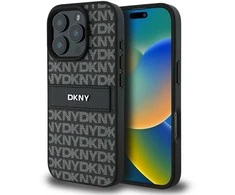 DKNY DKHCP16XPRTHSLK Apple iPhone 16 Pro Max 6.9" dėklas telefonui juodos spalvos Texture Pattern Tonal Stripe
