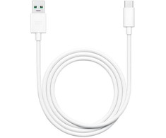 DL129 OPPO USB-C duomenų kabelis Greitas įkrovimas 65W 1m Baltas (masinis)