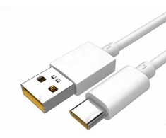 DL136 OPPO USB-C duomenų kabelis SUPERVOOC Charge 65W 1m Baltas (masinis)