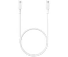 EP-DA905BWE Samsung USB-C/USB-C duomenų kabelis 3A 1m baltos spalvos (Bulk)