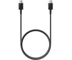 EP-DW767JBE Samsung USB-C/USB-C duomenų kabelis 3A 1.8m juodos spalvos (OOB Bulk)