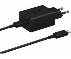112803 EP-T1510EBE + EP-DA705BBE Samsung 15W kelioninis įkroviklis + USB-C/USB-C Data kabelis juodos spalvos (OOB Bulk)