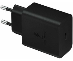 EP-T4510XBE Samsung 45 W kelioninis įkroviklis + USB-C duomenų kabelis juodas (pažeista pakuotė)