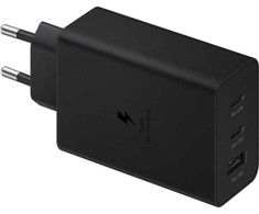 EP-T6530NBE Samsung Trio (2xUSB-C,1xUSB-A) 65W kelioninis įkroviklis juodas (pažeista pakuotė)