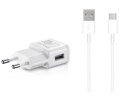 Įkroviklis Samsung EP-TA200NWE 15W + Type-C kabelis baltas