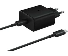 Įkroviklis Samsung EP-TA845 45W + Type-C kabelis juodas