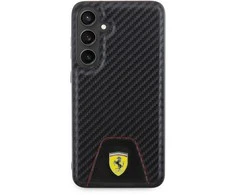Ferrari FEHCS24MN3 PUK S24+ S926 juodos spalvos kietas dėklas Carbon Stitched Bottom