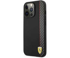 Dėklas Ferrari FESAXHCP13LBK, skirtas iPhone 13 Pro/13, juodas