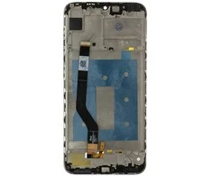 Dėklas For_Huawei LCD ekranas + jutiklinis blokas + priekinis dangtelis Huawei Y7 2019 juodas (11 kontaktų) be logotipo