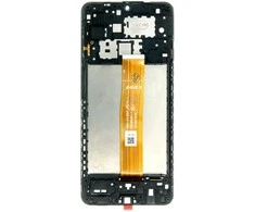Dėklas For_Samsung LCD ekranas + jutiklinis blokas + priekinis dangtelis Samsung A127F Galaxy A12 Juodas
