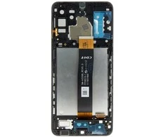 For_Samsung LCD ekranas + jutiklinis blokas + priekinis dangtelis, skirtas Samsung A326 Galaxy A32 5G Juodas (CDOT versija)