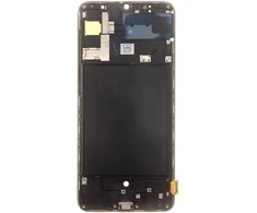 Dėklas For_Samsung LCD ekranas + jutiklinis blokas + priekinis dangtelis Samsung A705 Galaxy A70 Juodas