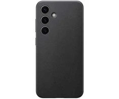 Dėklas Samsung Galaxy S24 Vegan Leather Cover Juodas