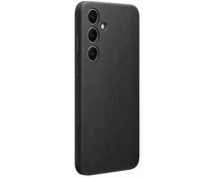Dėklas Samsung Galaxy S24+ Vegan odinis dangtelis Juodas