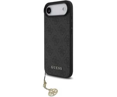 Guess 4G Charm dėklas skirtas Apple iPhone 17 Air Tone on Tone pilkos spalvos