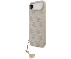 Guess 4G Charm dėklas skirtas Apple iPhone 17 Air Tone on Tone rožinės spalvos