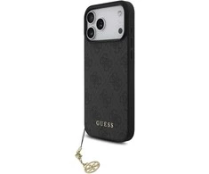 Guess 4G Charm dėklas skirtas Apple iPhone 17 Pro Max Tone on Tone pilkos spalvos