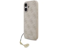 Guess 4G Charm dėklas skirtas Apple iPhone 17 Tone on Tone rožinės spalvos