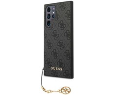 Samsung Galaxy S24 Ultra Guess Dėklas 4G Charms Collection (GUHCS24LGF4GGR) juodos spalvos