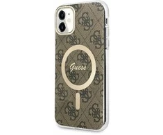 GUESS GUHMN61H44 IPHONE 11 6.1" RUDAS/RUDAS KIETAS DĖKLAS 4G MAGSAFE