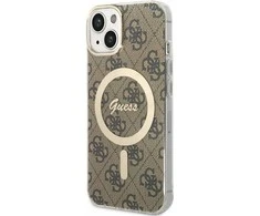 Guess GUHMP13MH4STW Apple iPhone 13 / 14 / 15 6.1″ rudos spalvos kietas dėklas 4G MagSafe