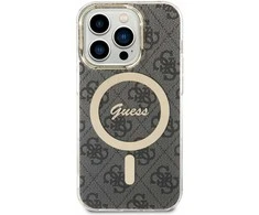 Dėklas GUESS GUHMP14LH4STK IPHONE 14 PRO 6.1 "Juodas/Juodas HARDCASE 4G MAGSAFE
