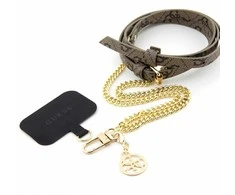 Dėklas Universali Guess Lanyard / Pakabukas (GUOUC4MG4EW) Universali CBDY raudona/rudos spalvos 4G grandinė