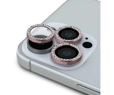 Guess Fixed Glliter lešio apsauga Apple iPhone 16 Pro/16 Pro Max Rožinė
