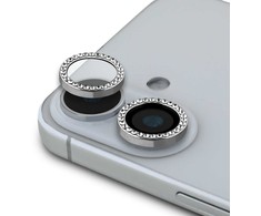 Guess Fixed Glliter lešio apsauga Apple iPhone 16/16 Plus Sidabrinis