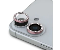 Guess Fixed Glliter lešio apsauga Apple iPhone 16/16 Plus Rožinė