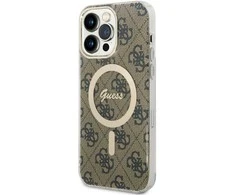 Guess GUHMP15XH4STW Apple iPhone 15 Pro Max6.7" rudos spalvos dėklas IML 4G MagSafe