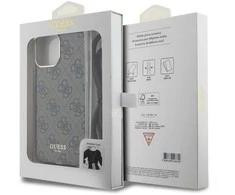 Dėklas GUESS GUHCP15XHC4SEW IPHONE 15 PRO MAX 6.7 "BROWN/BROWN HARDCASE CROSSBODY CORD 4G PRINT