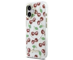 Guess IML Glitter Cherry MagSafe dėklas skirtas iPhone 17