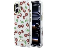 Guess IML Glitter Cherry MagSafe dėklas skirtas iPhone 17