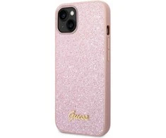Dėklas GUESS GUHCP14MHGGSHP IPHONE 14 PLUS / 15 PLUS 6.7 "Rožinis / Rožinis HARD CASE GLITTER SCRIPT