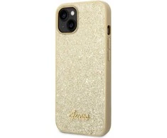 Dėklas GUESS GUHCP14MHGGSHD IPHONE 14 PLUS / 15 PLUS 6.7 "GOLD / GOLD HARD CASE GLITTER SCRIPT
