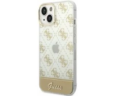 Dėklas GUESS GUHCP14MHG4MHG IPHONE 14 PLUS / 15 PLUS 6.7 "GOLD / GOLD HARDCASE 4G PATTERN SCRIPT